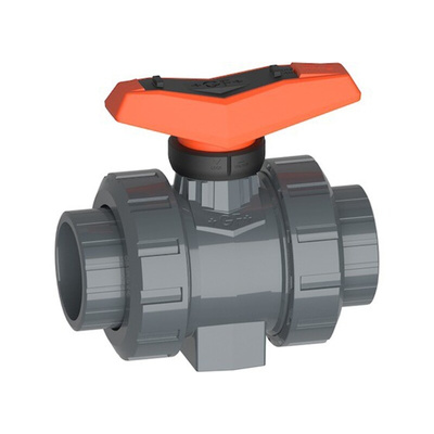 Georg Fischer PVC-U 2 Way, Ball Valve, 1 1/2in, 16bar Operating Pressure