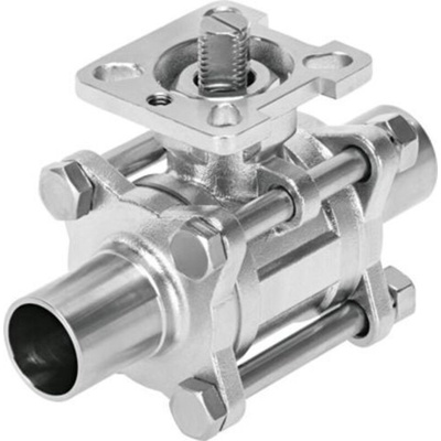 Festo Stainless Steel 2 Way, Ball Valve, 40mm, 16bar Operating Pressure