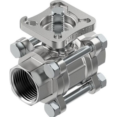 Festo Stainless Steel 2 Way, Ball Valve, NPT 1in, 25mm