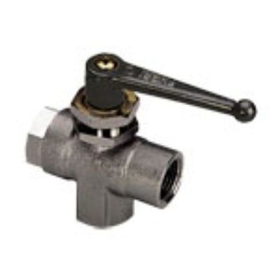 Legris Nickel Plated Brass 3 Way, Ball Valve 3/8in, 15.25mm