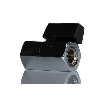 Norgren Nickel Plated Brass Reduced Bore, 2 Way, Ball Valve, G 1/8mm, -0.4 → 10bar Operating Pressure