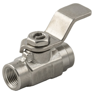 RS PRO Stainless Steel Ball Valve, Process Ball Valve 1/4in, 1/4in