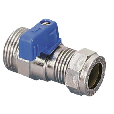 Pegler Yorkshire Brass 2 Way, Ball Valve, BSPP 3/4in, 15mm