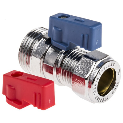 Pegler Yorkshire Brass 2 Way, Ball Valve, BSPP 3/4in, 15mm