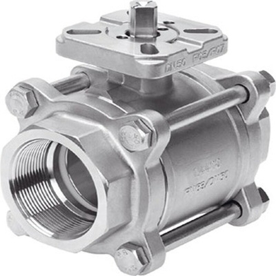 Festo Stainless Steel 2 Way, Ball Valve 2in, 50mm, 63bar Operating Pressure