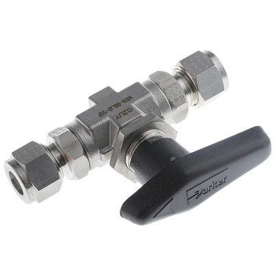 Parker Stainless Steel 2 Way, Ball Valve, 10mm