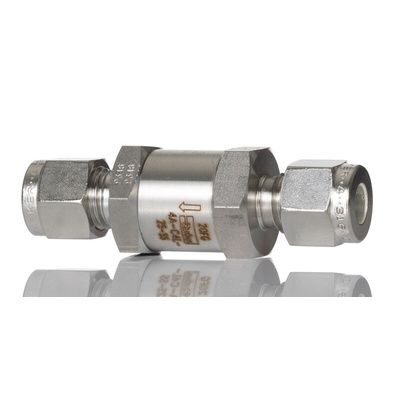 Parker Stainless Steel Single Check Valve 1/4in, 414 bar