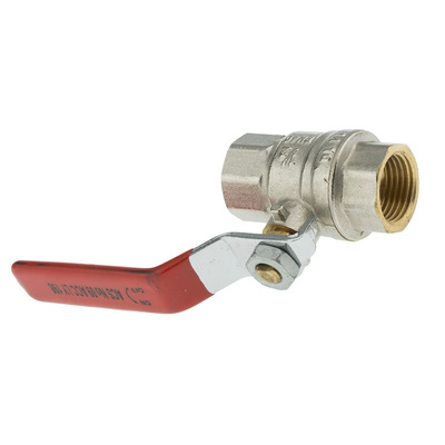 Sferaco Brass Full Bore, 2 Way, Ball Valve, BSPP 1/2in, 40bar Operating Pressure
