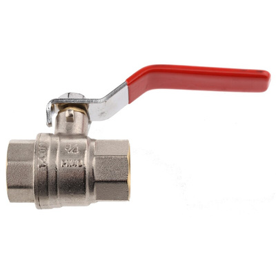 Sferaco Brass Full Bore, 2 Way, Ball Valve, BSPP 3/4in, 40bar Operating Pressure