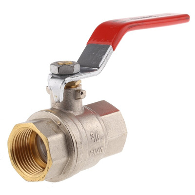 Sferaco Brass Full Bore, 2 Way, Ball Valve, BSPP 3/4in, 40bar Operating Pressure