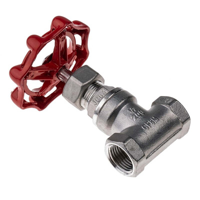 RS PRO Stainless Steel Globe Valve, 1/2 in BSP 32 bar