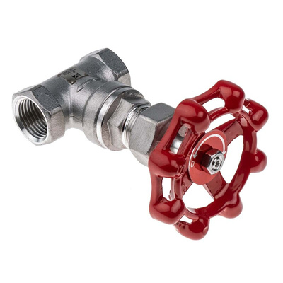 RS PRO Stainless Steel Globe Valve, 1/2 in BSP 32 bar