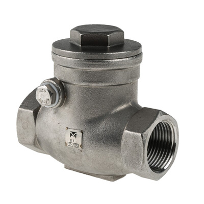 RS PRO Stainless Steel Single Check Valve, BSP 3/4in, 14 bar