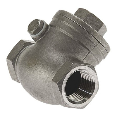 RS PRO Stainless Steel Single Check Valve, BSP 1in, 14 bar