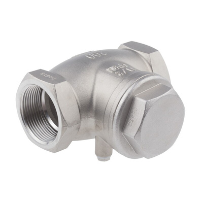 RS PRO Stainless Steel Single Check Valve, BSP 1-1/2in, 14 bar