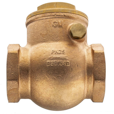 RS PRO Bronze Single Check Valve, BSPT 2in, 20 bar