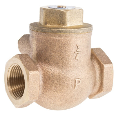 RS PRO Bronze Single Check Valve, BSPT 3/4in, 20 bar