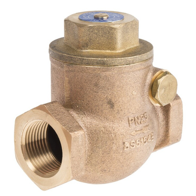 RS PRO Bronze Single Check Valve, BSPT 3/4in, 20 bar