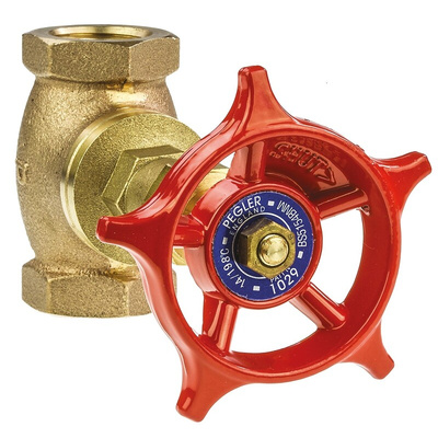 Pegler Yorkshire Bronze Globe Valve 110007, 1/2 in BSPT 32 bar