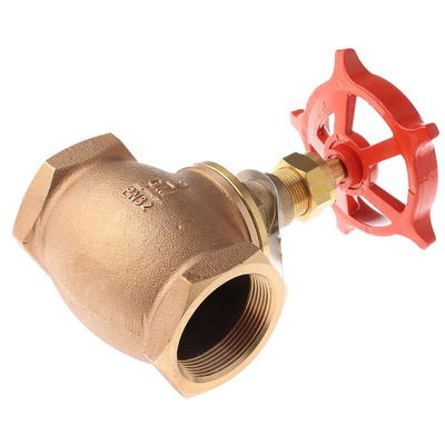 Pegler Yorkshire Bronze Globe Valve 110012, 2 in BSPT 32 bar