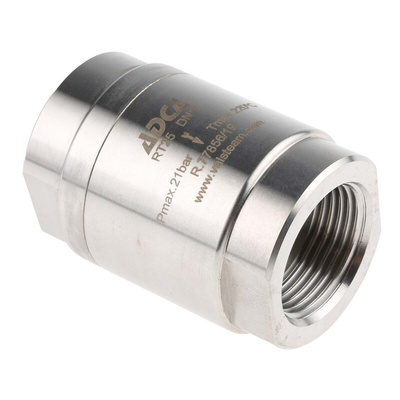 RS PRO Stainless Steel Single Non Return Valve, BSP 1in, 25 bar