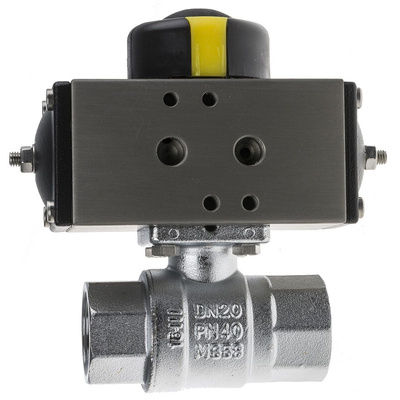 RS PRO Ball type Pneumatic Actuated Valve, BSP 3/4in, 40 bar