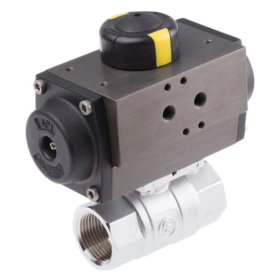 RS PRO Ball type Pneumatic Actuated Valve, BSP 1in, 40 bar