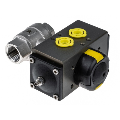 RS PRO Ball type Pneumatic Actuated Valve, BSP 1/2in, 1000 psi