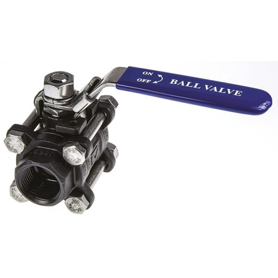 RS PRO Stainless Steel Full Bore, 2 Way, Ball Valve, BSPP 3/4in