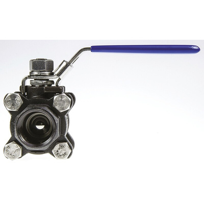 RS PRO Stainless Steel Full Bore, 2 Way, Ball Valve, BSPP 3/4in