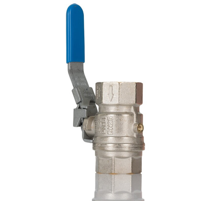 RS PRO Brass Full Bore, 2 Way, Ball Valve, BSP 1in, 14bar Operating Pressure