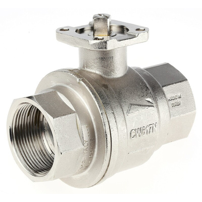 RS PRO Brass Full Bore, 2 Way, Ball Valve