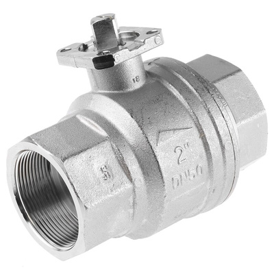 RS PRO Brass Full Bore, 2 Way, Ball Valve