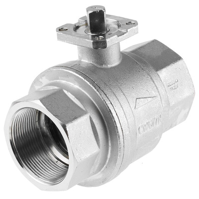 RS PRO Brass Full Bore, 2 Way, Ball Valve