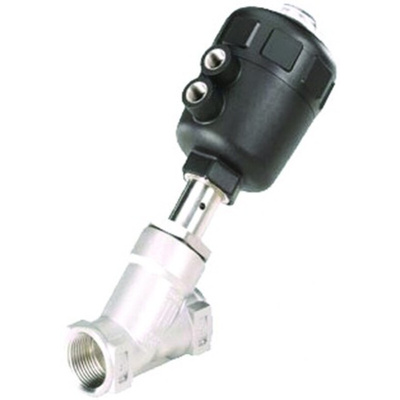 Burkert Angle type Pneumatic Actuated Valve, G 1/2in, 16 bar