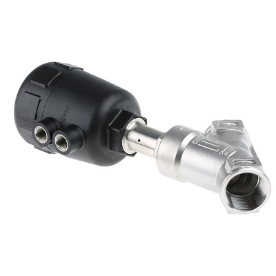 Burkert Angle type Pneumatic Actuated Valve, G 1in, 16 bar