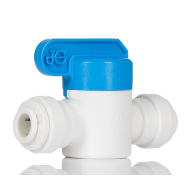 John Guest Plastic 2 Way, Ball Valve