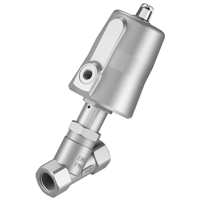 Festo Angle Seat type Pneumatic Actuated Valve, BSP 1/2in, 40 bar