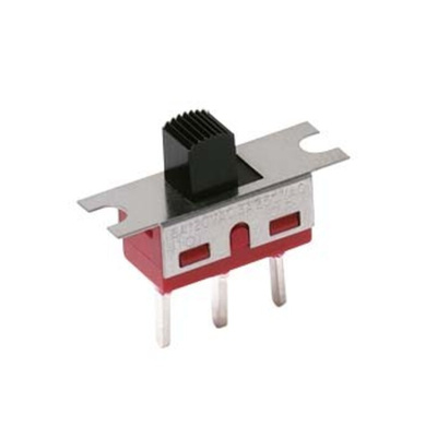 1101M1S3ZQE3 | C & K Panel Mount Slide Switch Single Pole Double Throw (SPDT) Latching 6 A @ 120 V ac, 6 A @ 28 V dc Slide