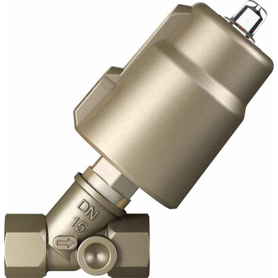 Festo Angle Seat type Pneumatic Actuated Valve, G 1/2in, 40 bar