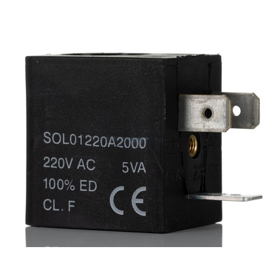 RS PRO 220 V ac Solenoid Valve Coil