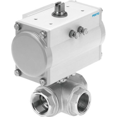 Festo Ball type Pneumatic Actuated Valve 1/4in, 25 bar