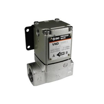 SMC Cylinder type Pneumatic Operated Process Valve, G 1in, 9.7 bar