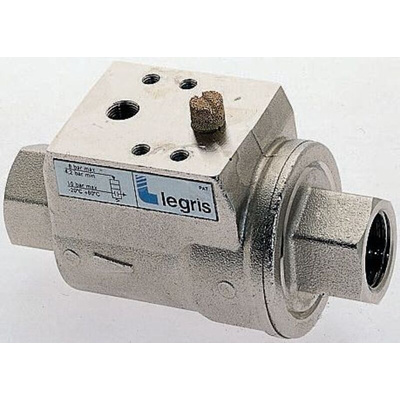 Legris Axial type Pneumatic Actuated Valve, G 1in, 10 bar