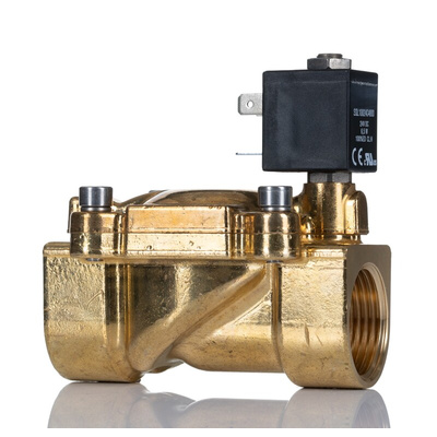 RS PRO Solenoid Valve, 2 port(s) , NC, 24 V, 1in