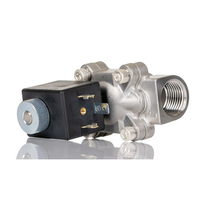 RS PRO Solenoid Valve, 2 port(s) , NO, 24 V, 1/2in