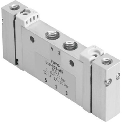 Directional Control Valve type Pneumatic Valve, Metric M5 to Metric M5, 10 bar
