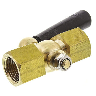 RS PRO Pressure Gauge Cock 3/8 in BSP Female 3/8 in BSP Female