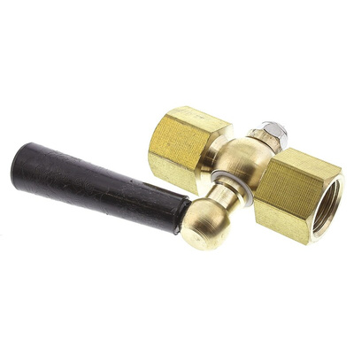 RS PRO Pressure Gauge Cock 3/8 in BSP Female 3/8 in BSP Female