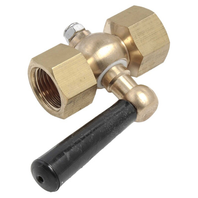 RS PRO Pressure Gauge Cock 1/2 in BSP Female 1/2 in BSP Female